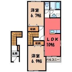 リトルシーバ Ⅰの物件間取画像